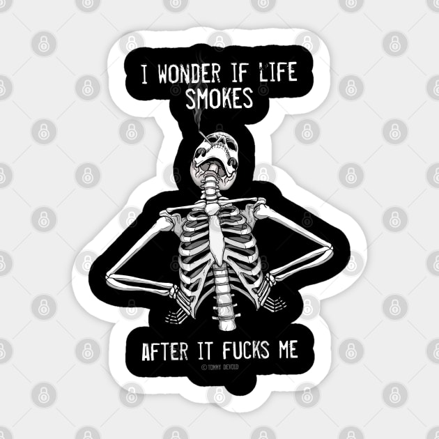 Just curious Sticker by Tommy Devoid